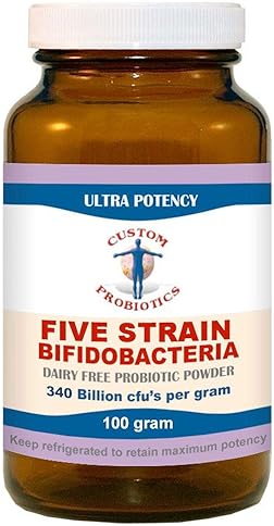 Custom Probiotics Five-Strain Bifidobacteria Powder (100g)