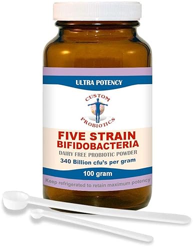 Custom Probiotics Five-Strain Bifidobacteria Powder (100g)