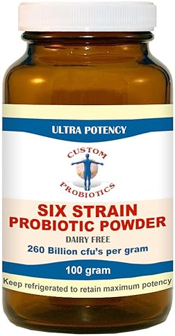 Custom Probiotics 6-Strain Powder (100g) for Gut Health