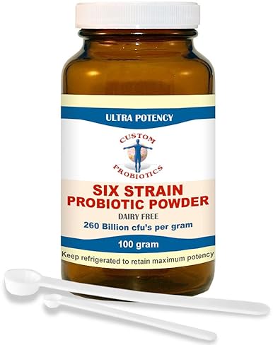 Custom Probiotics 6-Strain Powder (100g) for Gut Health