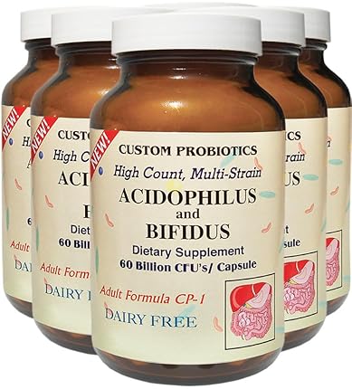 Custom Probiotics CP-1-90 Capsules_AB - Pack of 6 Bottles