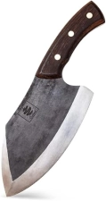 COOLINA Lixy Cleaver Chef Knife - 8.7-in Hand-forged Manganese Steel - Full Tang Butcher Knife for Outdoor Cooking