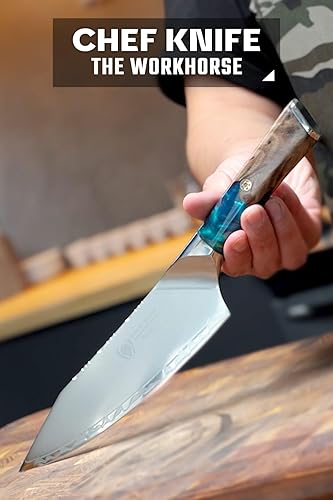 Dalstrong Valhalla Series 8" Chef Knife with HC Steel & Celestial Resin/Wood Handle