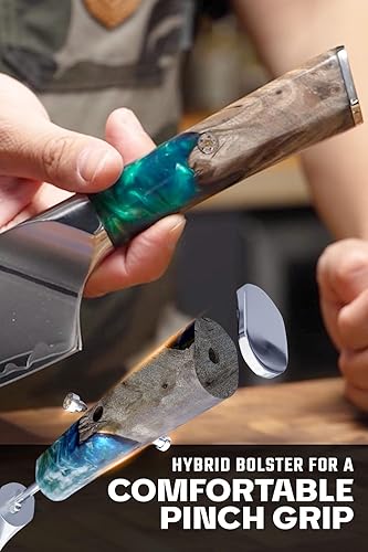 Dalstrong Valhalla Series 8" Chef Knife with HC Steel & Celestial Resin/Wood Handle