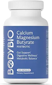 BodyBio Butyrate with Calcium & Magnesium - 100 Kapsül