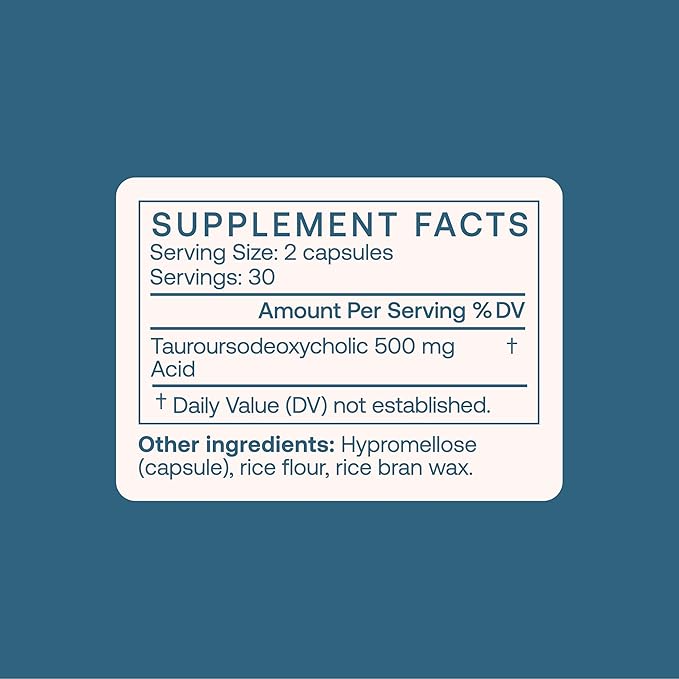 Bodybio Tudca for Liver Health | Liver Support for Detox and Cleanse - 60 Kapsül