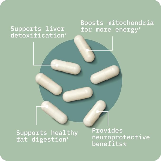 Bodybio Tudca for Liver Health | Liver Support for Detox and Cleanse - 60 Kapsül
