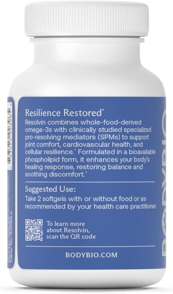 BodyBio Fish Oil+ with Specialized Pro-resolving Mediators - 60 Jel