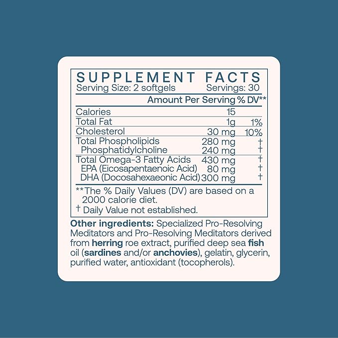 BodyBio Fish Oil+ with Specialized Pro-resolving Mediators - 60 Jel