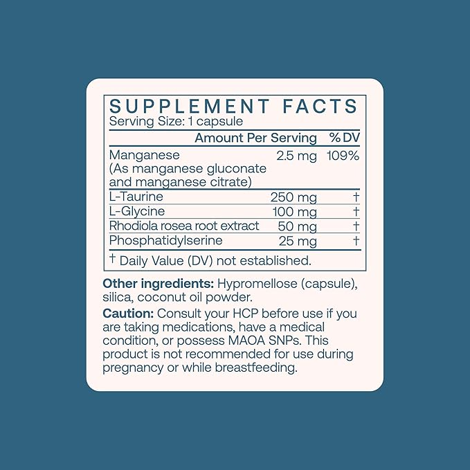 BodyBio Calm - Stress Relief Supplement - 60 Kapsül