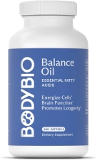 BodyBio Omega Oils 3 & 6 - Essential Fatty Acids for Brain and Heart Health - 180 Jel
