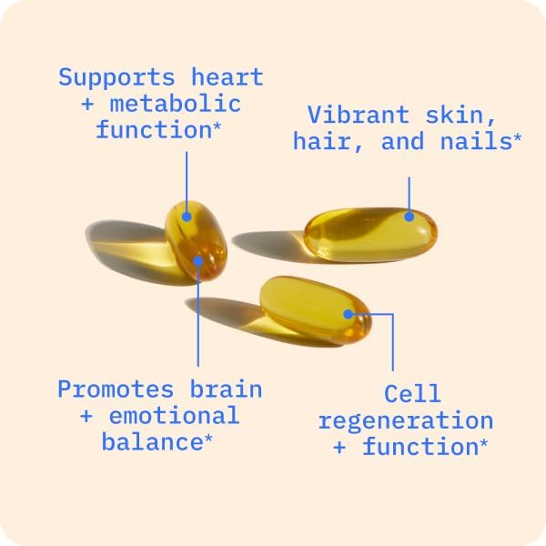 BodyBio Omega Oils 3 & 6 - Essential Fatty Acids for Brain and Heart Health - 180 Jel