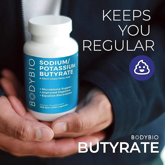 BodyBio  Sodium Potassium Butyrate - 100 Tablet