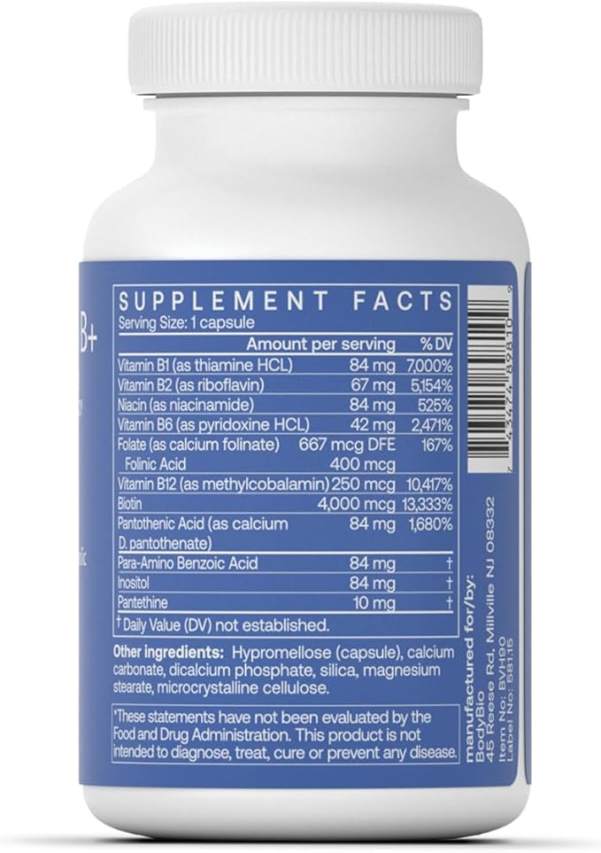 BodyBio Vitamin B - 90 Tablet