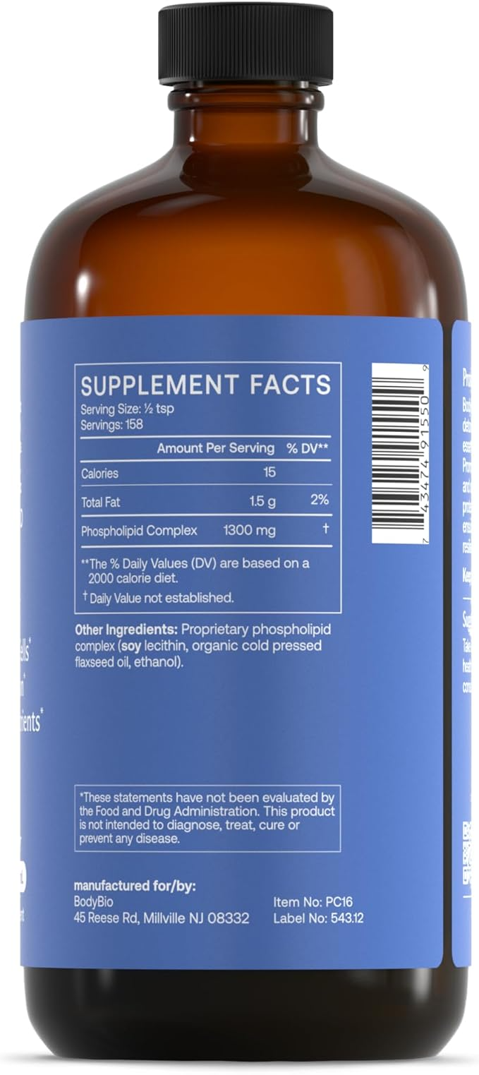 BodyBio Complex of Phospholipids - 16 Fl Oz