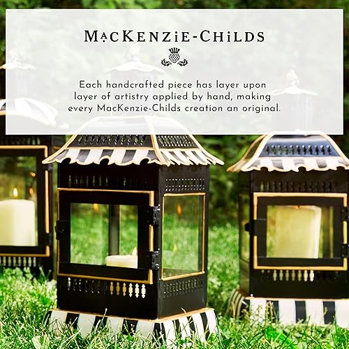 Mackenzie-Childs Bow Vase Unique Flower Vase for Living Room Decor