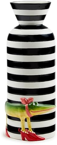 MACKENZIE-CHILDS Patience Brewster Gloria Alligator Ceramic Vase