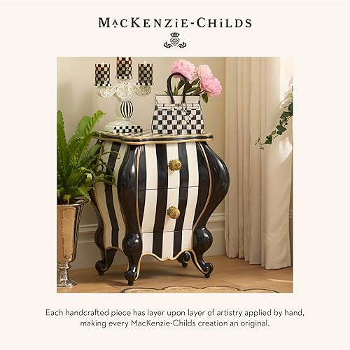 MACKENZIE-CHILDS Doodles Decorative Ceramic Vase - Handbag Design