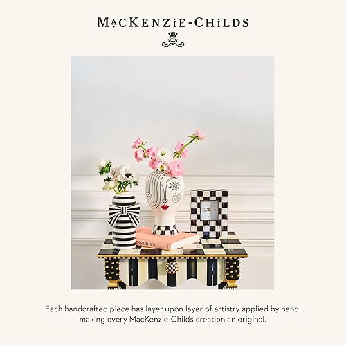 MACKENZIE-CHILDS Doodles Lady Head Ceramic Vase - Decorative Home Decor