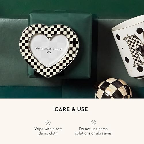 MACKENZIE-CHILDS Courtly Assorted Frames Set, Round Square Heart Picture Frames, Set of 3
