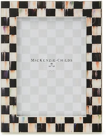 MACKENZIE-CHILDS Courtly Check Silver Plated 5x7 Frame