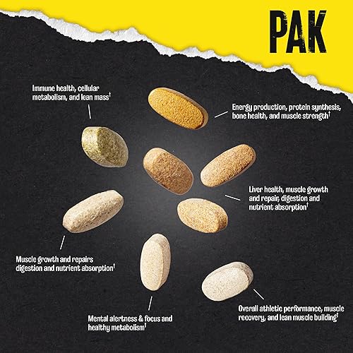 Universal Nutrition Animal Pak All-in-One Multivitamin Pack for Daily Men & Women - Zinc, Vitamins C, B, D, Amino Acids - Immune Support - 30 Count