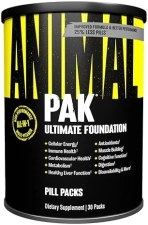Universal Nutrition Animal Pak All-in-One Multivitamin Pack for Daily Men & Women - Zinc, Vitamins C, B, D, Amino Acids - Immune Support - 30 Count
