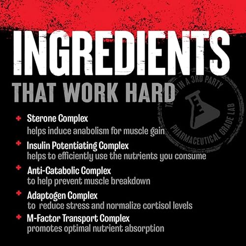Universal Nutrition Animal M-Stak Muscle Builder & Anabolic Mass Gainer Supplement - Lean Muscle Growth & Energy Boost - 21 Packs