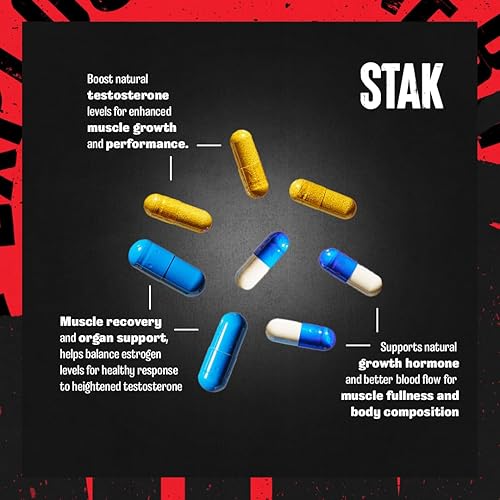 Universal Nutrition Animal Stak Natural Hormone Booster with Tribulus - Testosterone Support for Athletes - Estrogen Blockers - 1 Month Cycle