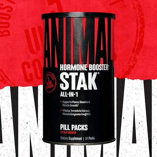Universal Nutrition Animal Stak Natural Hormone Booster with Tribulus - Testosterone Support for Athletes - Estrogen Blockers - 1 Month Cycle