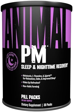 Universal Nutrition Natural Sleep Aid for Adults with Melatonin, L-Theanine, Zinc, Magnesium - 30 Count