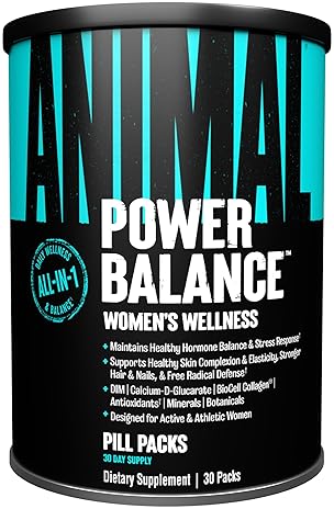 Universal Nutrition Women's Alpha F Comprehensive Formula - Supports Hormonal Balance, Skin, Hair, Nails, Mood & Stress - 30 Packs