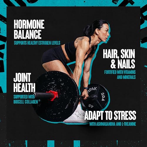 Universal Nutrition Women's Alpha F Comprehensive Formula - Supports Hormonal Balance, Skin, Hair, Nails, Mood & Stress - 30 Packs