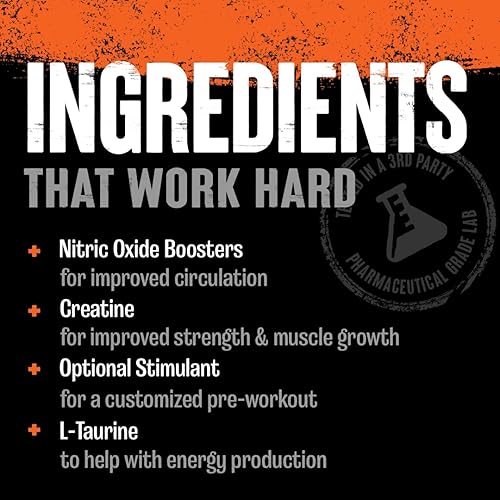 Universal Nutrition Animal Pump Pre-Workout Supplement for Energy, Focus, and Muscle with Nitric Oxide Boosters - Stims, Nootropics, Creatine - 30 Packs