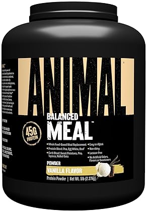 Universal Nutrition Vanilla Protein Shake for Muscle Recovery with Whole Food Ingredients - 5 lbs