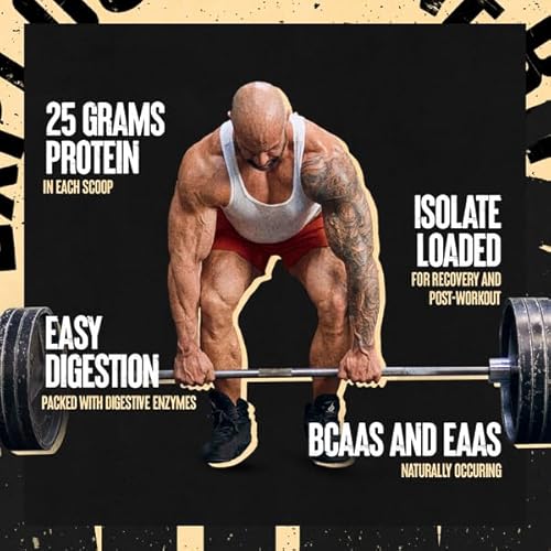 Universal Nutrition Cookies & Cream Animal Whey Isolate Protein Powder - 25g Protein - Pre & Post Workout Muscle Builder & Recovery with Digestive Enzymes - Men & Women - 4 lbs