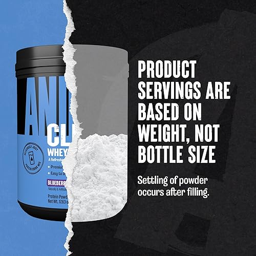Universal Nutrition Blueberry Acai Clear Whey Isolate Protein Powder - 5g BCAA, Easy Mix & Digest, Refreshing Anytime Drink - 500g