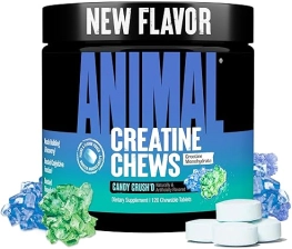 Universal Nutrition Animal Creatine Chews with AstraGin & Sea Salt - Max Absorption Pre/Post-Workout for Lean Muscle Growth & Recovery