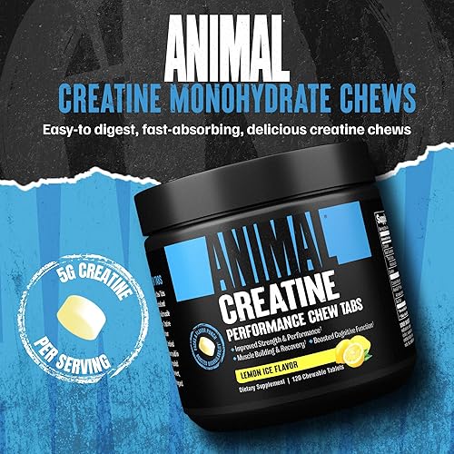Universal Nutrition Enhanced Creatine Chews with AstraGin & Sea Salt - Lemon Ice