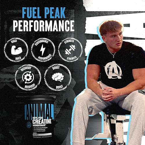 Universal Nutrition Premium Animal Creatine Monohydrate Powder for Muscle Growth and Strength - 1kg