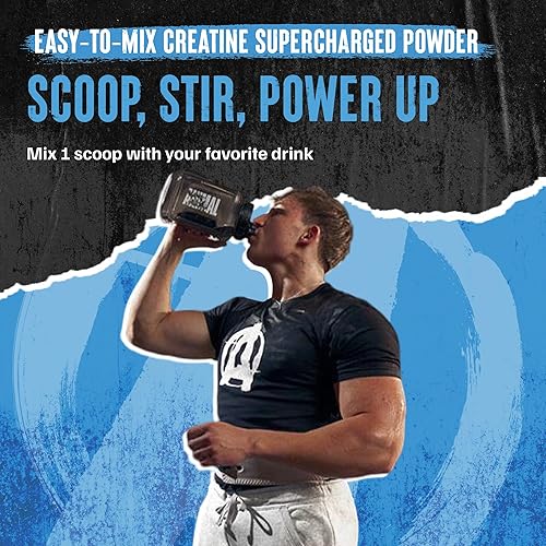 Universal Nutrition Supercharged Fruit Punch Creatine Powder for Strength & Endurance - 300g
