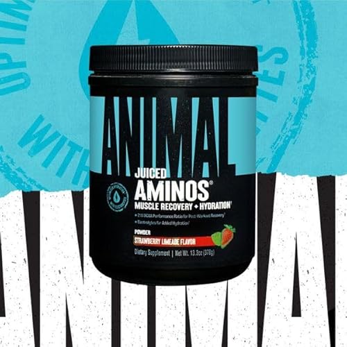Universal nutrition Animal Juiced Amino Acids - BCAA Powder EAA Matrix for Recovery & Performance - Strawberry Limeade - 30 Servings'