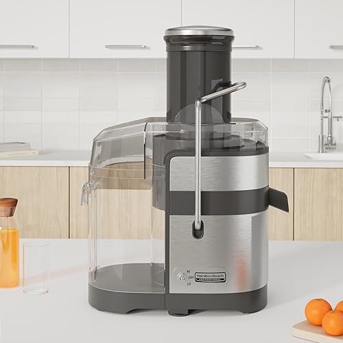 Hamilton Beach Professional Juicer Machine with 3.5" Super Chute, 1100W, Black - Easy Clean (67906)