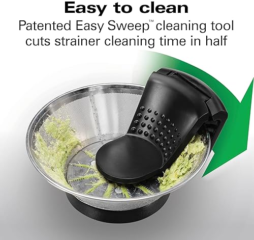 Hamilton Beach Professional Juicer Machine with 3.5" Super Chute, 1100W, Black - Easy Clean (67906)