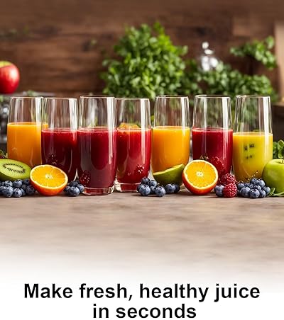 SiFENE Centrifugal Juicer Machine, 1000W Extractor with Large Feed Chute, Easy to Clean, Gray