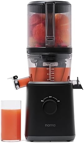 Namawell J2 Cold Press Juicer - Hands-Free Self Feeding, Wide Mouth Hopper, Zero Waste Masticating Juicer - Easy Cleanup