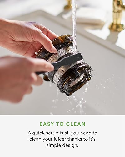 Namawell J2 Cold Press Juicer - Hands-Free Self Feeding, Wide Mouth Hopper, Zero Waste Masticating Juicer - Easy Cleanup