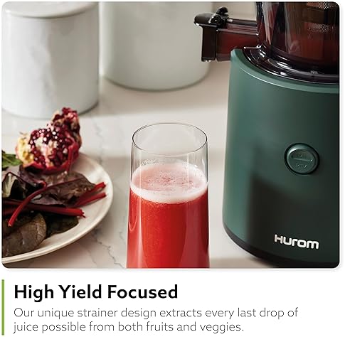 Hurom H320 Slow Juicer for Vegetables and Fruit | Self-Feeding Cold Press Machine | High Yield | BPA Free | Easy to Clean