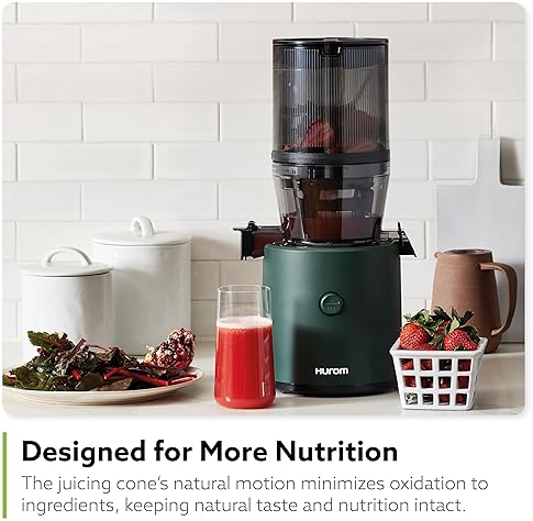 Hurom H320 Slow Juicer for Vegetables and Fruit | Self-Feeding Cold Press Machine | High Yield | BPA Free | Easy to Clean