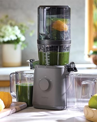 Namawell J2 Cold Press Juicer - Self Feeding, Wide Mouth Hopper, Zero Waste Masticating Juicer - Easy Cleanup